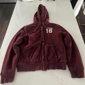 Flannel Lined Abercrombie & Fitch Hoodie XL